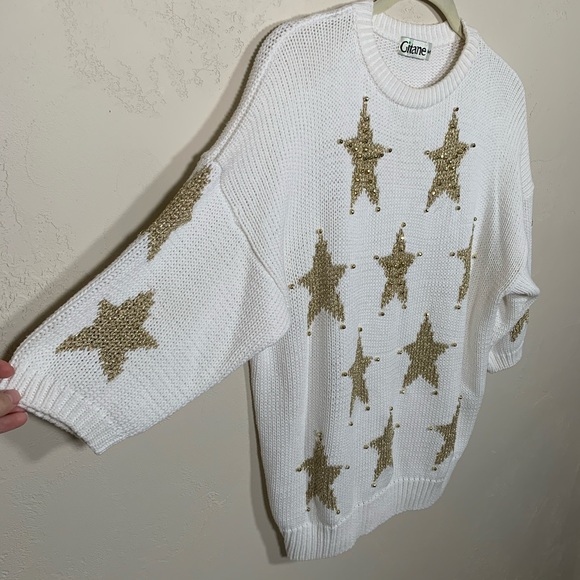 Vintage Gitane Knit Gold Star Sweater - Picture 4 of 8
